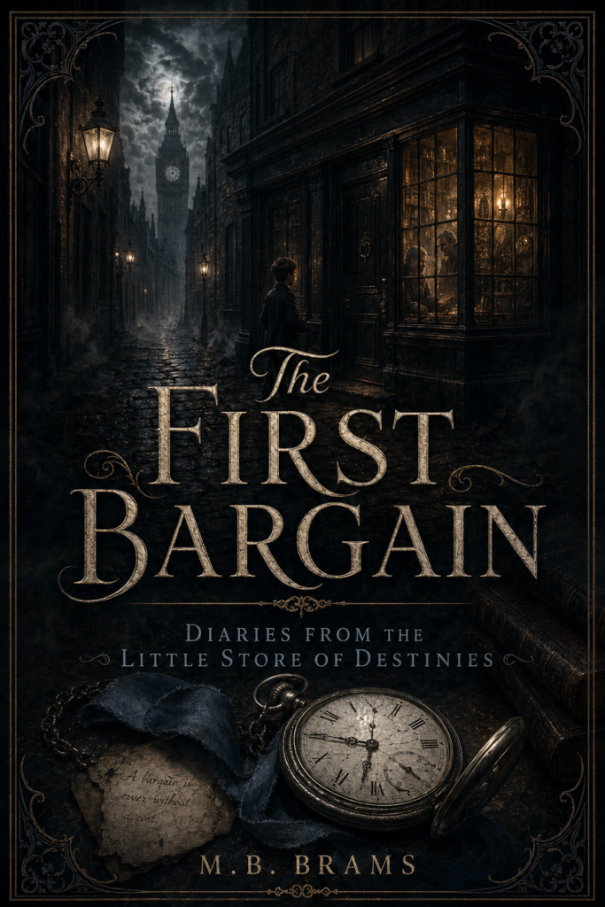 Book cover for The First Bargain, a Midnight Diaries short story by M.B. Brams